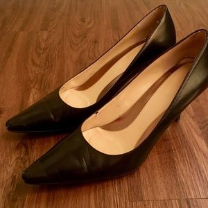 CALVIN KLEIN Leather Heels Pumps | Black